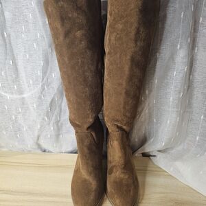 Target Mocha faux leather heeled Boots